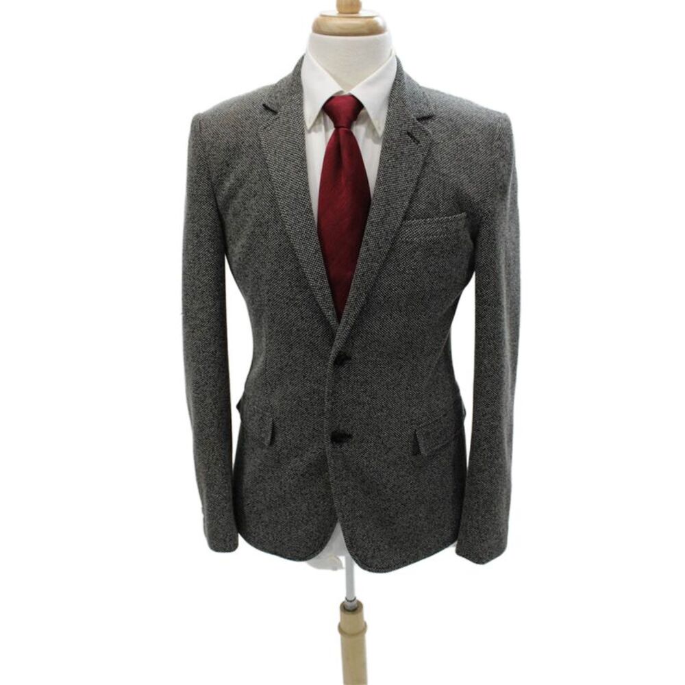 Zara Mens Gray Polyester Jacket Size 40